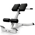 White Roman Chair Back Extension Machine, Adjustable Height & Angle