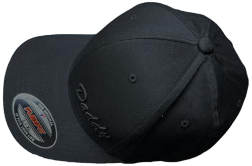 Daddy Flexible Fit Hat Black Large-X-Large Curved Brim Cap