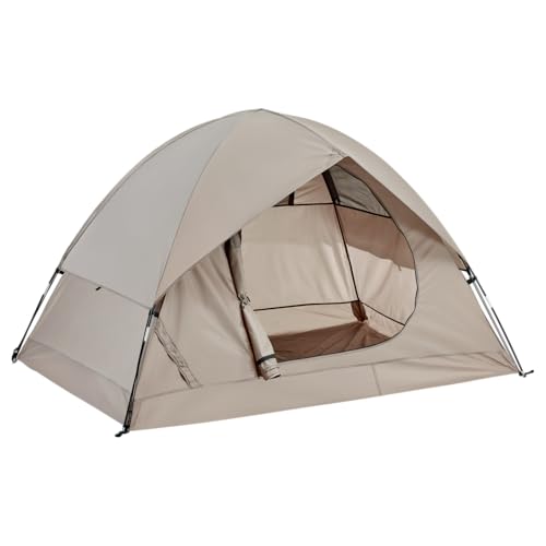 Space Blue 4-Person Waterproof Camping Tent with Rain Fly – Spacious & Quick Setup