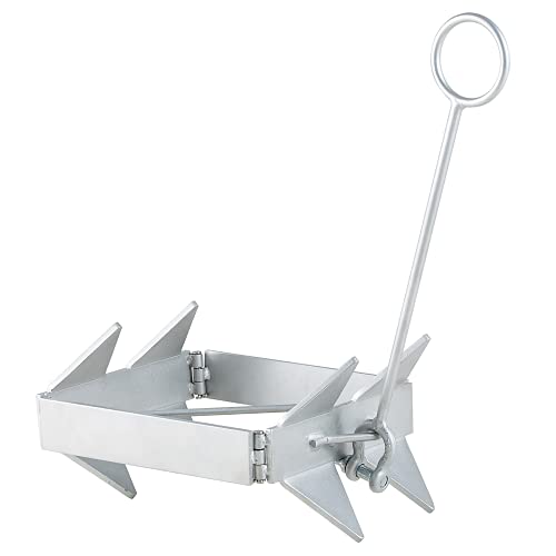 25LBS Galvanized Folding Boat Anchor for Offshore and Seafloor Stability
