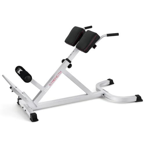 Hyperextension Roman Chair with Steel Frame 300lb Capacity for Back & Core Exercise