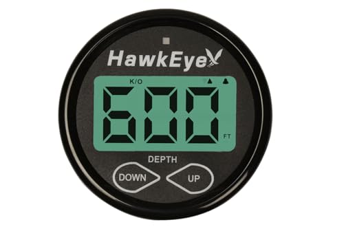 DepthTrax 2B Boat Mount In-Dash Digital Depth Finder - 600 Feet