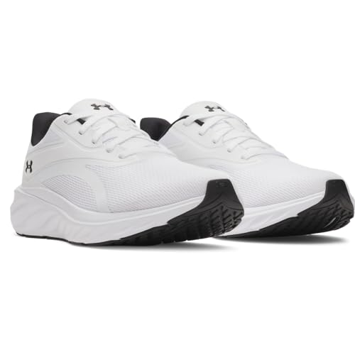 Under Armour Men's Charged Plus Ascend Running Shoes - White/White/Black, Size 11