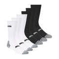 Men's Crew Socks 6-Pack - White Black Grey - Size 10-13