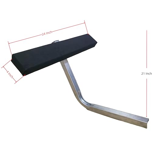 4-Pack Boat Trailer Bunk Guides 2x4ft Carpeted Side Bunks for High Beam & C-Channel Trailers
