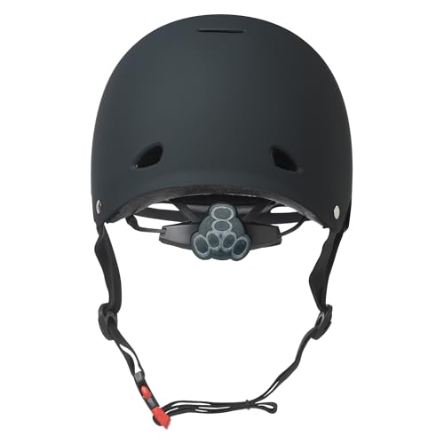 Triple Eight Gotham MIPS Helmet for Biking, Skating & Roller Derby - Small-Medium Black Matte