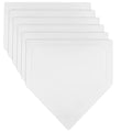 6PCS White Baseball Home Plate Rubber Throw Down Bases 16 Inch for Softball & Kickball Practice