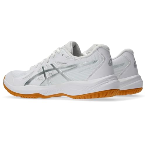 ASICS Women's Upcourt 6 Volleyball Shoes - Size 8.5, White Silver