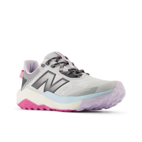 New Balance Women's DynaSoft Nitrel V6 Trail Running Shoes Grey Magnet Pink, Size 6