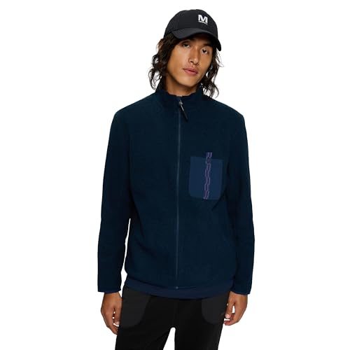 Merrell Men's Jungle Fleece Jacket Large Navy Night Full-Zip Outdoor Wear