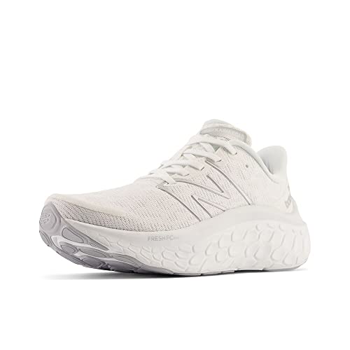 New Balance Women's Fresh Foam X Kaiha Road Running Shoes 8 Wide White/Quartz Grey/Silver Metallic