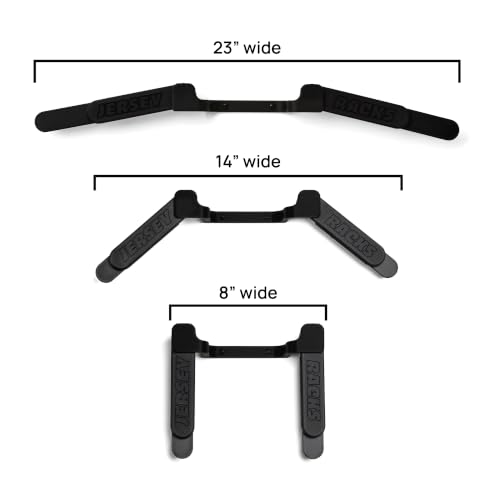 Jersey Racks 2-Pack Black Wall Mount Display Hangers - Damage-Free Jersey Holder
