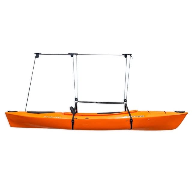 Teal Triangle EasyLift Kayak Pulley Hoist 150 lb Capacity - Garage Storage