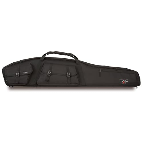 Allen Tactical Rifle Case 55IN Black — Padded Scoped Gun Bag with Suppressor Pocket