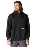 Carhartt Men's Paxton 1/4-Zip Sweatshirt - Large Black Workwear