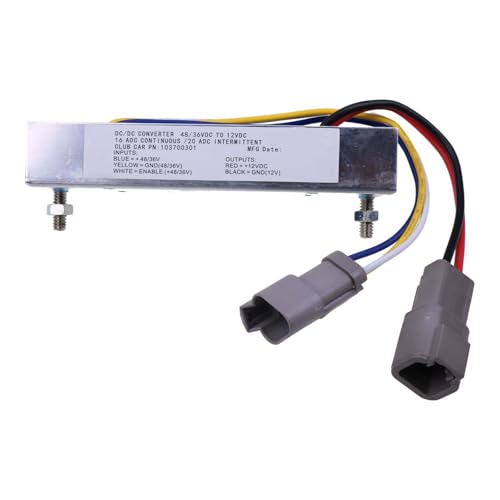 HOLDWELL 36V/48V to 12V DC Converter for Club Car Golf Cart DS Precedent