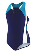 Speedo Girl's One-Piece Swimsuit Infinity Splice Thick Strap - Deep Water 14