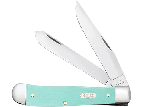 Pocket Knife Case CA18100 Trapper Seafoam Green Stainless Steel Handle