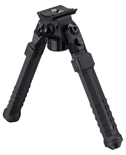 CVLIFE Bipod Mount to Sling Swivel Stud for Stable Support, Black, 8-11"