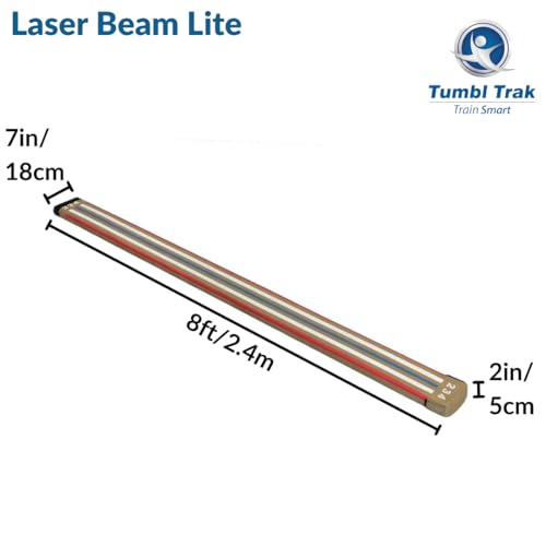 Lite 8 Ft Laser Balance Beam with Solid Wood Core - Gymnastics Training Equipment