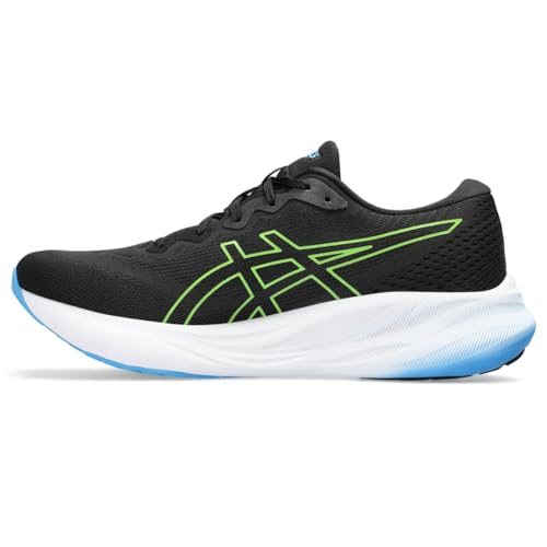 ASICS Men's Gel-Pulse 15 Running Shoes Black/Electric Lime - Lightweight & Supportive
