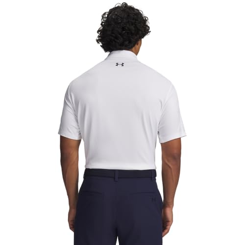 Under Armour Men's Matchplay Golf Polo Large White / Pitch Gray - Breathable Sportswear