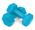 2-Pack Vinyl Coated Hex Dumbbell Set for Body Building and Strength Training