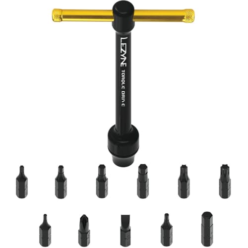 LEZYNE Torque Drive Bicycle Torque Wrench Set - 11 Bits, Black, Precise 2-10 Nm
