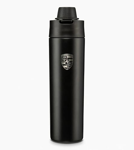 Porsche Black Crest Insulated Stainless Steel Drinking Bottle 550ml