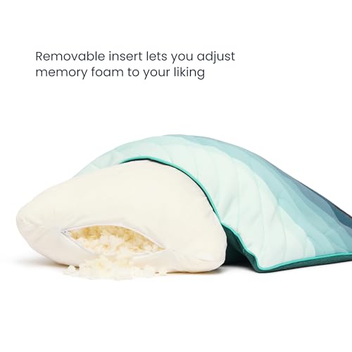 Rumpl Camp Pillow - Cascade Fade Packable Adjustable Support for Camping & Travel