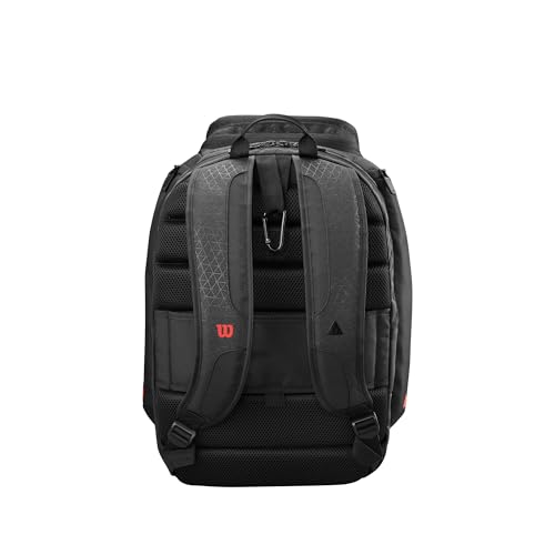 Wilson Clash V3 Super Tour Tennis Racket Bag Holds 2 Rackets Black/Infrared