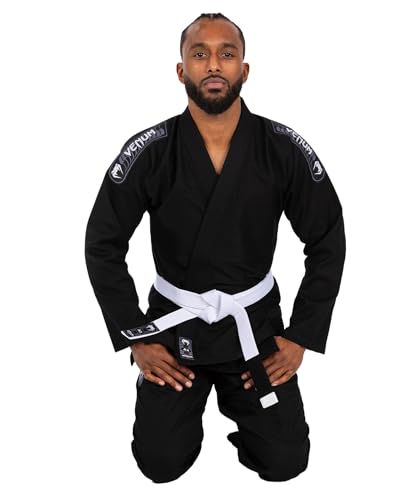 Venum First BJJ Gi - Black, Lightweight & Durable Martial Arts Uniform