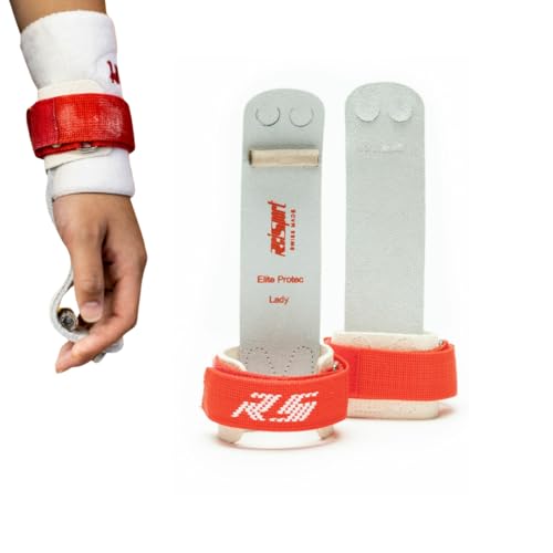 Gymnastics Leather Grip for Uneven Bars - Protec Elite Hook & Loop Medium - USA