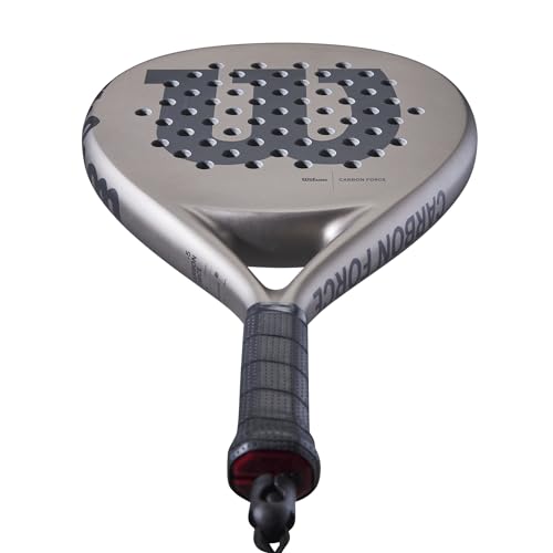 Wilson Carbon Force Team Padel Racket Grey/Navy - Power & Control