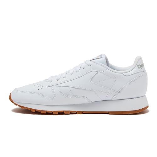 Men's Reebok Classic Leather Sneakers White Grey 10.5 Casual Tennis Shoes