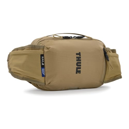 Thule Hip Hydration Pack 2L Faded Khaki with Phone Zipper Pocket & Reflective Details