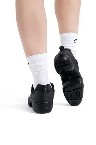 Capezio Fierce Dansneaker Black 4.5 Women's Dance Shoe with Flex Points