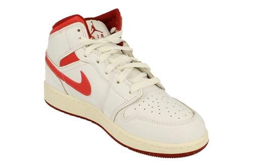 Nike Tanjun Big Kids Sneakers 7 Sail White Lobster Dune Red
