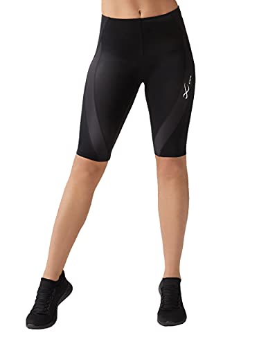 Women's Compression Shorts - Mid Rise, Supportive, Black, Medium