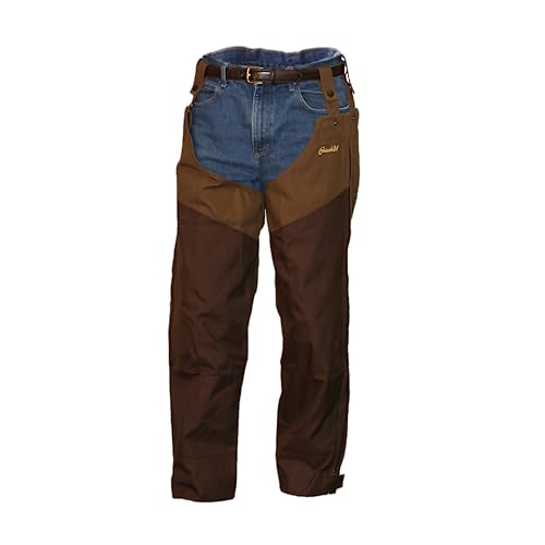 Gamehide Mens Briar-Proof Upland Hunting Chaps - Dark Brown Large