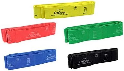 CanDo Multi-Grip Exerciser Set - 5 Colors for Enhanced Grip Strength | 6 Feet Long