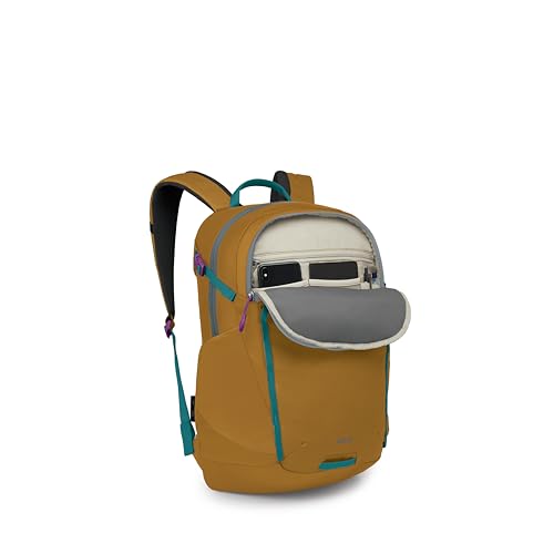 Osprey Axis Laptop Backpack - Barley Brown, Water Bottle Pockets & Compression Straps