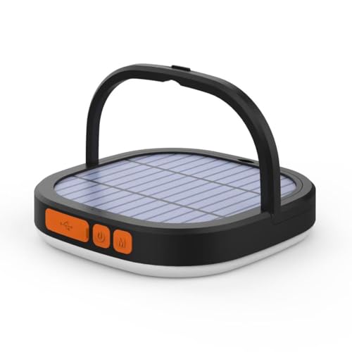 LED Camping Lantern with 5000mAh Battery, 2000 Lumens, Solar & USB Rechargeable, Waterproof IP65, Multiple Light Modes - 1 / 5000mAh