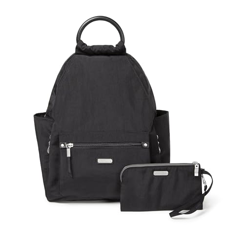 Women's RFID Phone Wristlet Backpack - Heritage Black, One Size