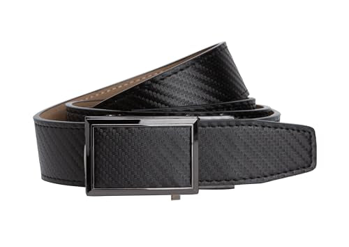 Nexbelt Go-In Winner 2.0 Carbon Black Golf Belt with Aluminum Buckle, Fits up to 50"
