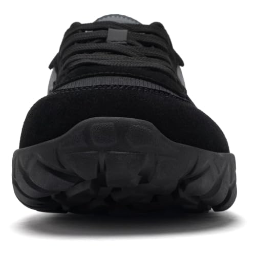 HOBIBEAR Unisex Minimalist Barefoot Shoes - Wide Toe Box Trail Runners - Black, 13 Women / 12 Men Wide Fit