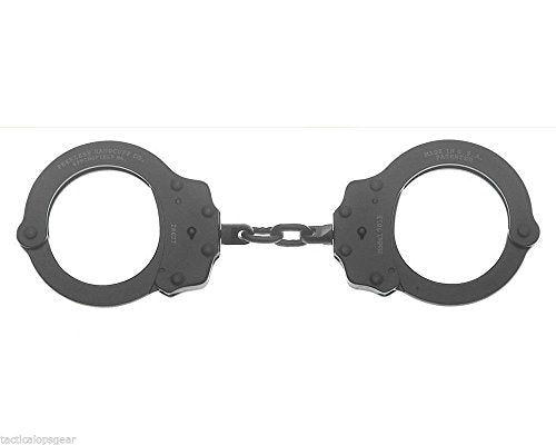 Lightweight Chain Link Handcuffs with Black Finish - Aluminum Law Enforcement Cuffs