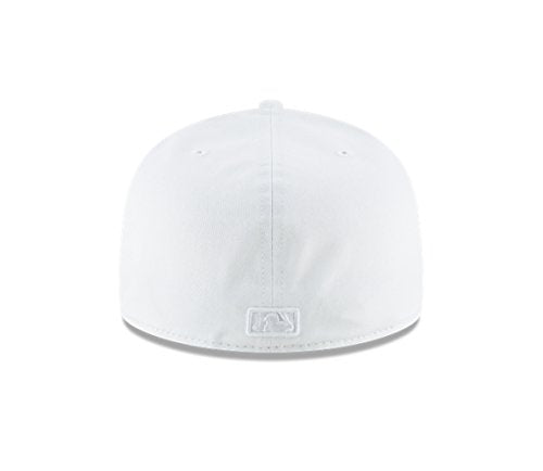 Adult Baseball Cap - New York Yankees 59FIFTY Fitted Hat - White Variation