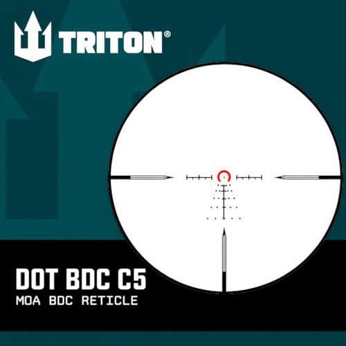Triton Navigator Series 1-6x24 FFP Rifle Scope Black with C5 Dot BDC