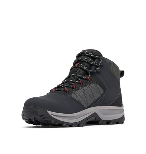 Columbia Men's Transverse Hike Waterproof Hiking Boots - 7 Wide Black Mountain Red